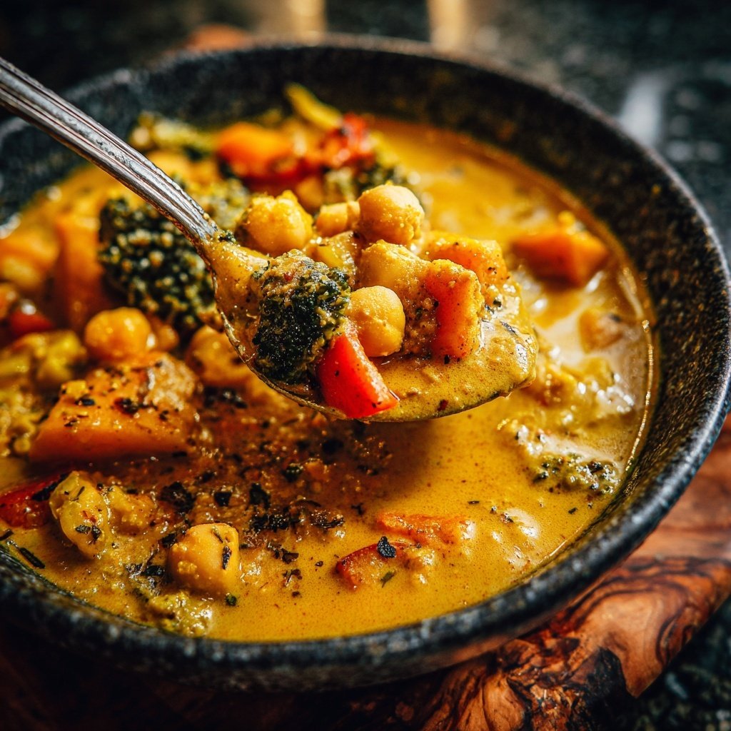 Kichererbsen Gemüse Kokos Curry