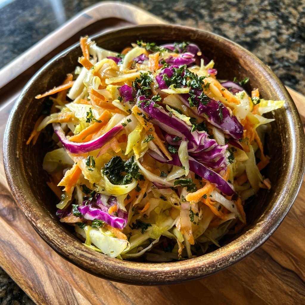 Kohlrabi Kohl Winter Slaw Knusprig
