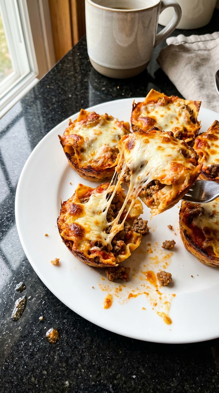 Hackfleisch Lasagne Muffins