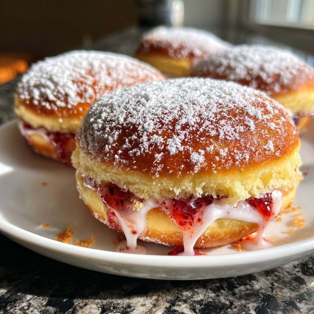 Gefüllte Krapfen - Deutsche Berliner
