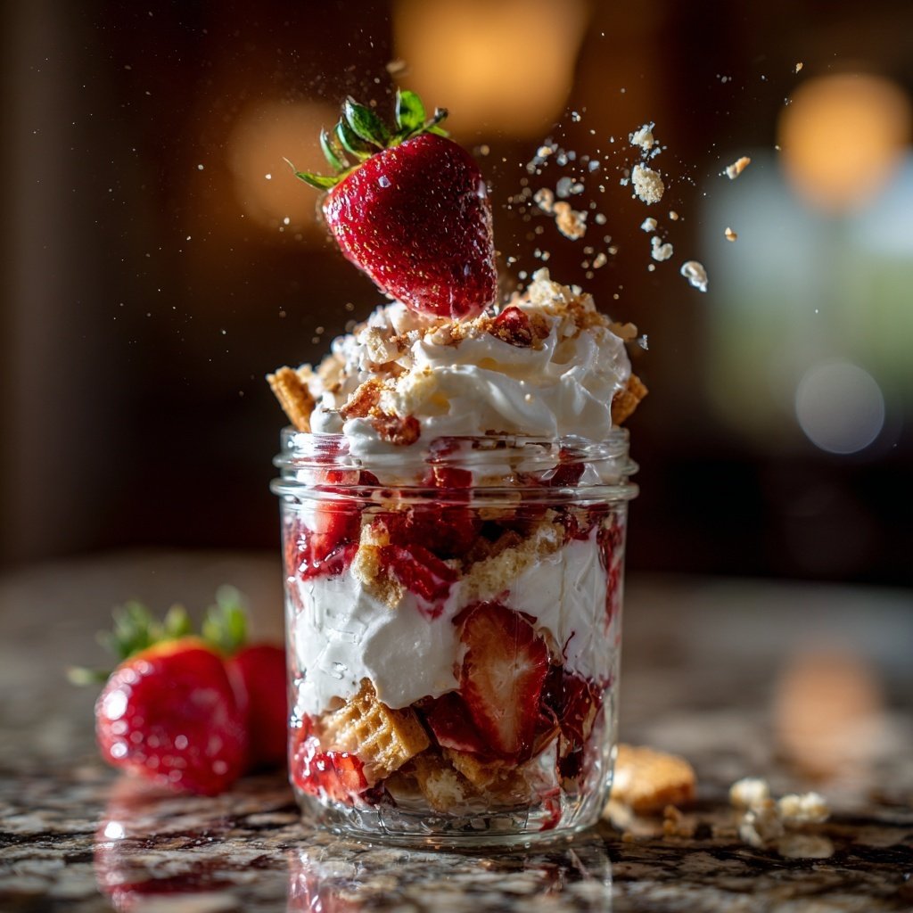 Gourmet Erdbeerküchen-Parfait