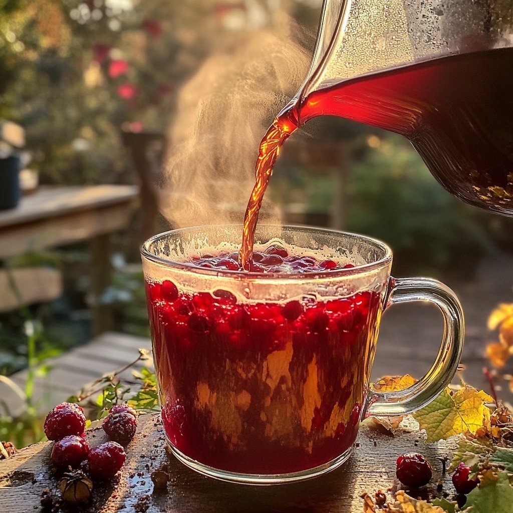 Beeriger Weihnachtsbeeren-Punsch