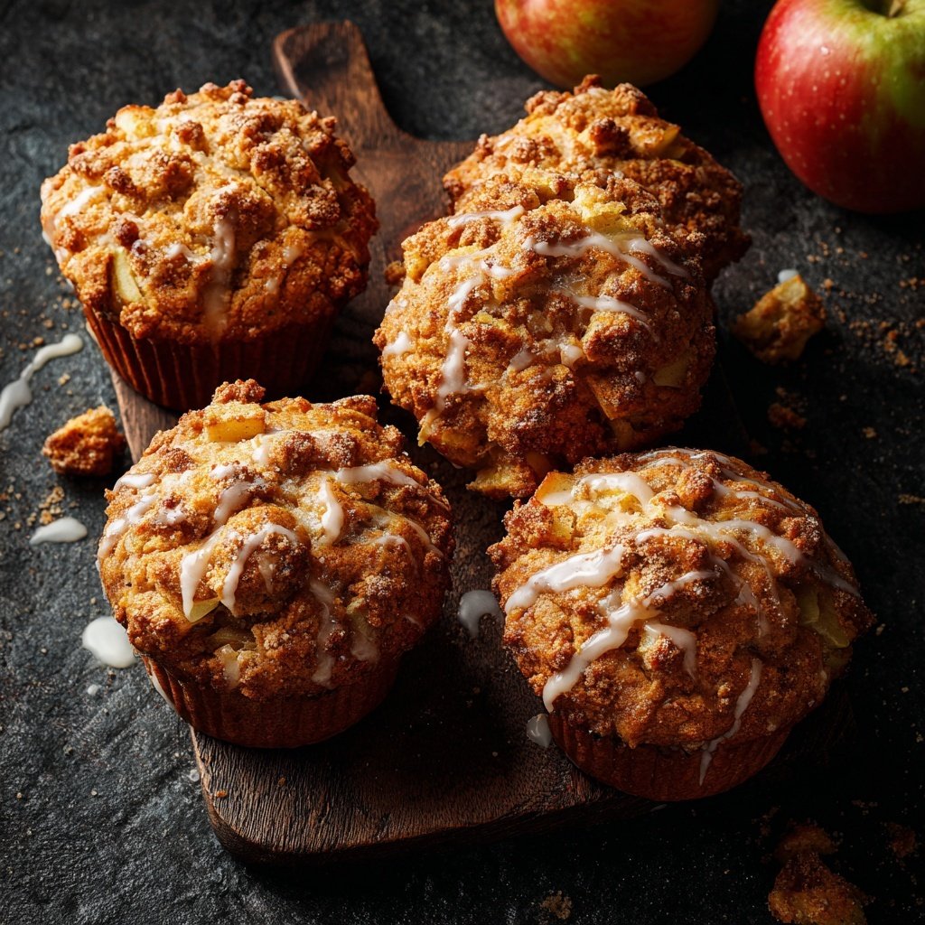 Frische Apfel Kardamom Muffins