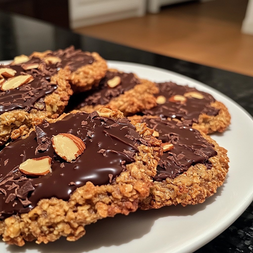 Schokoladen Mandelmakronen