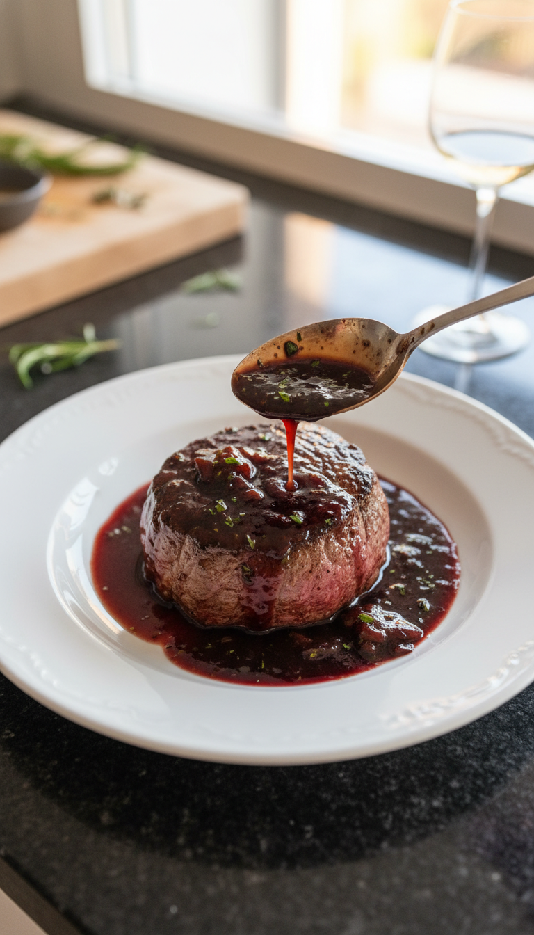Filet Mignon mit Pflaumensauce​