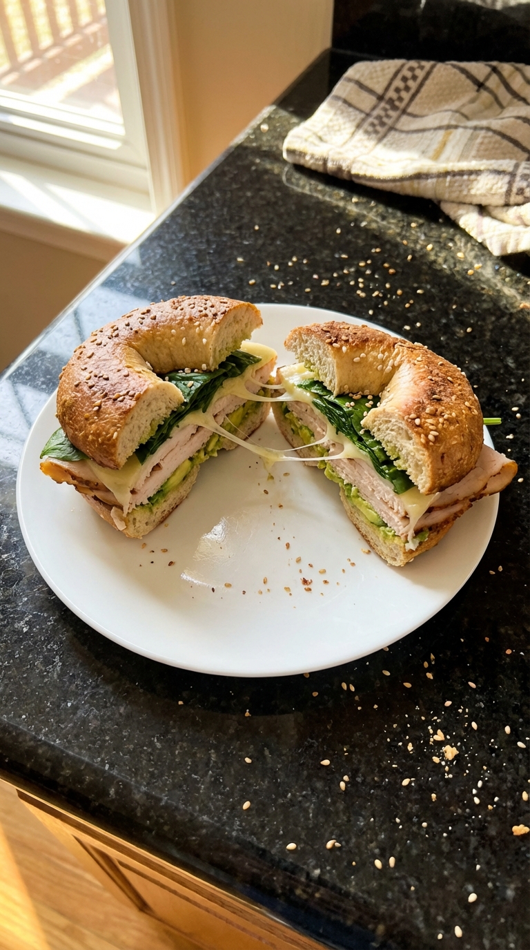Proteinreiche Bagel Sandwiches​