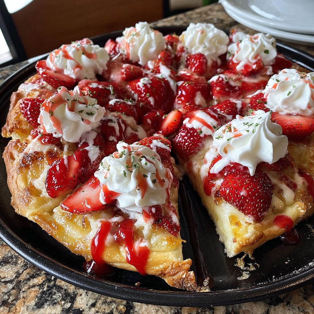 Dekadente Erdbeer-Shortcake-Pizza