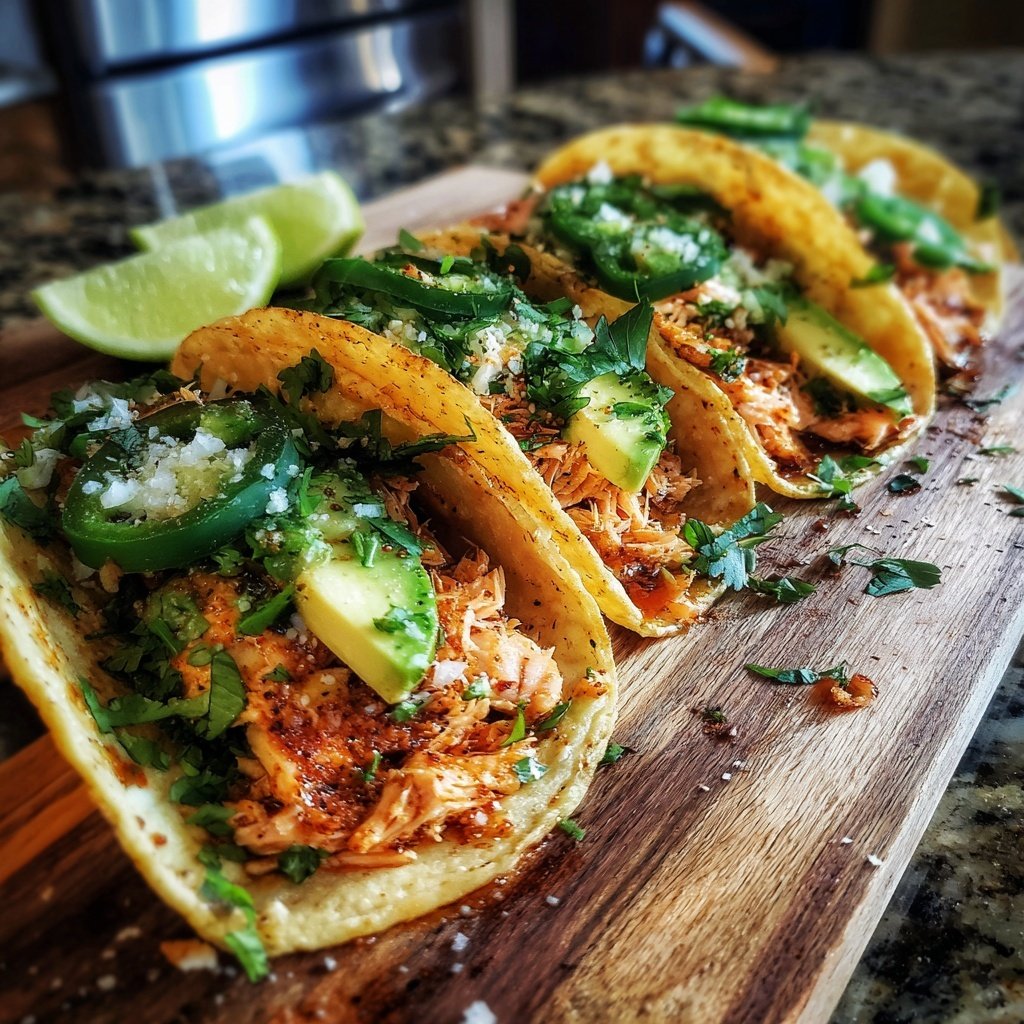 Chili Lime Salmon Tacos