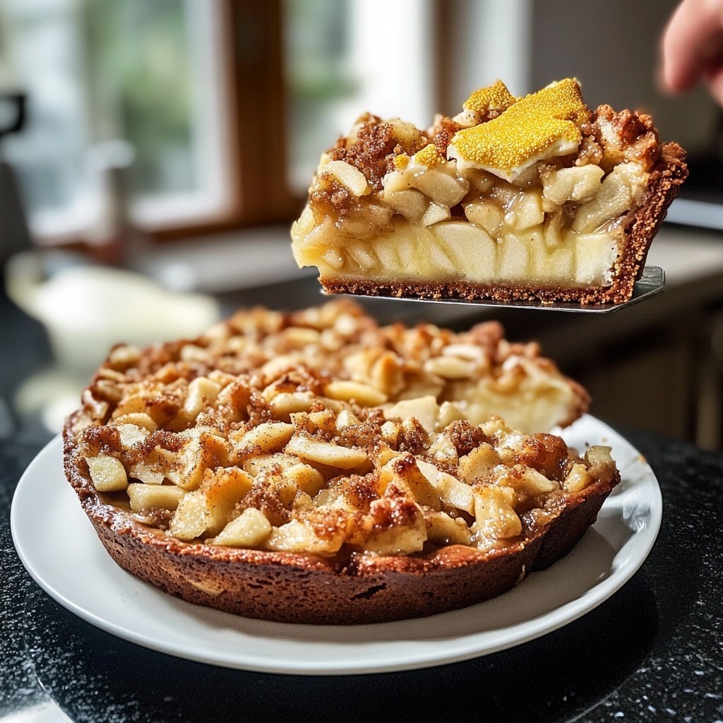 Saisonal-Festlicher Bratapfelkuchen mit Marzipan