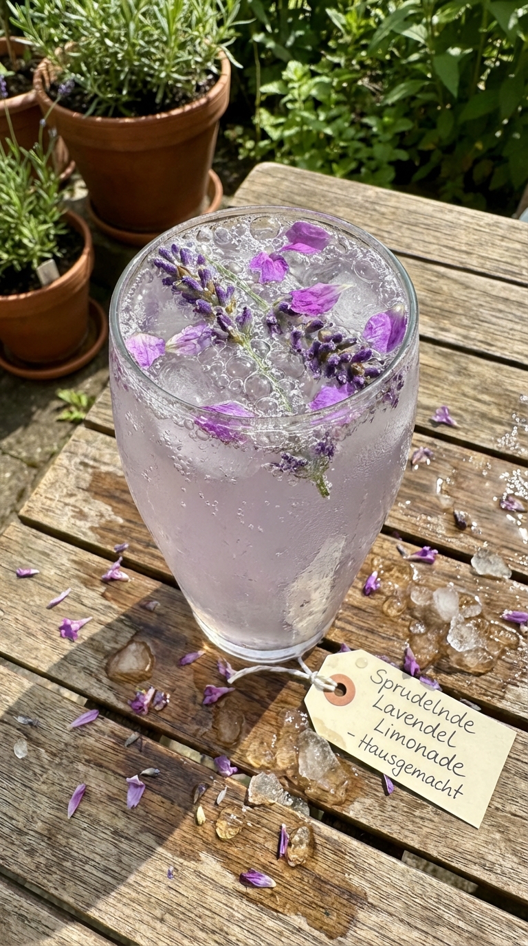 Sprudelnde Lavendel Limonade