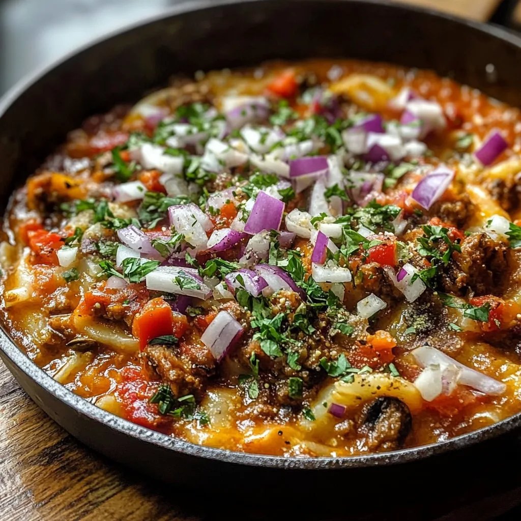 Griechische Kritharaki-Pfanne