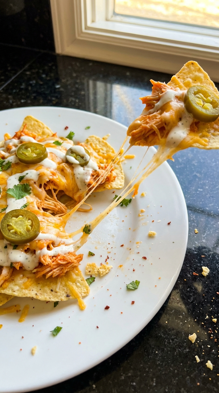 Würzige Buffalo Hähnchen Nachos​