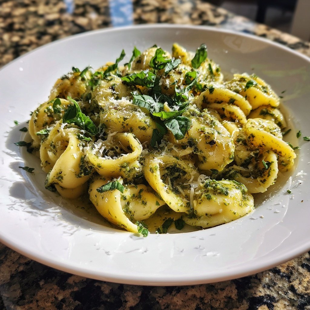 Protein-Pasta mit Pesto