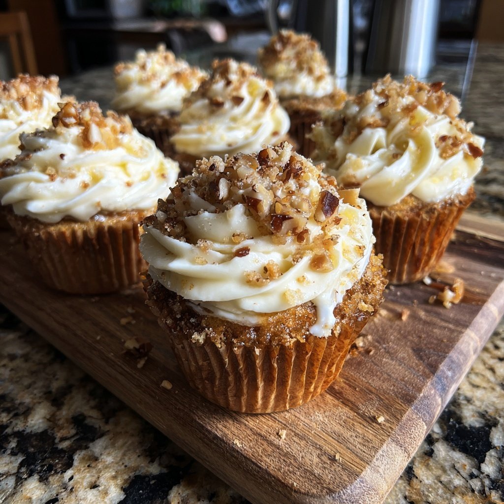 Nussige Feigen-Cupcakes mit Creme
