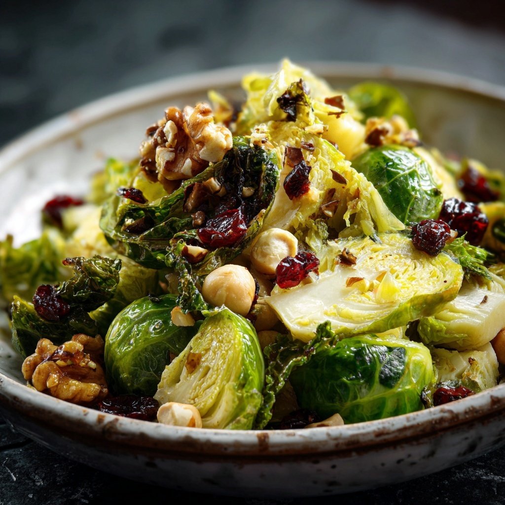 Rosenkohl mit Granatapfel Haselnüsse