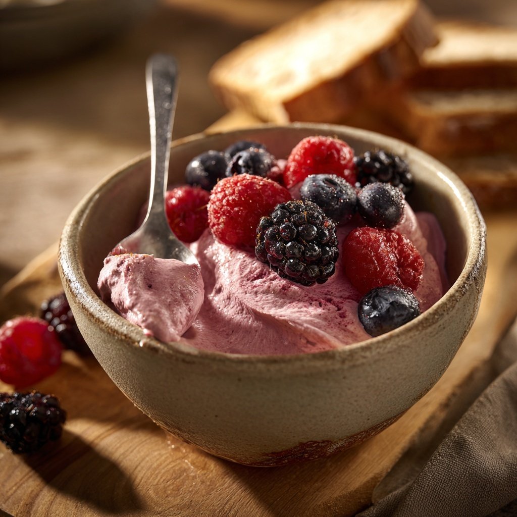 Schnelle Beeren-Mousse