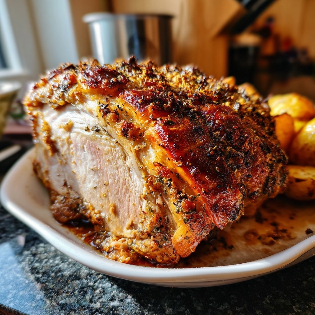 Putenbraten mit Maronenfüllung und Ofenkartoffeln​