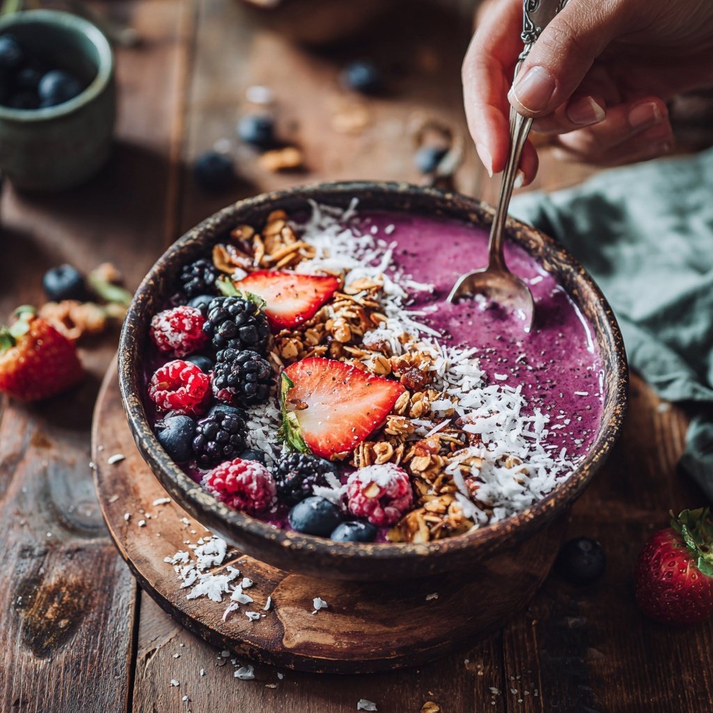 Protein-Smoothie Bowl genießen