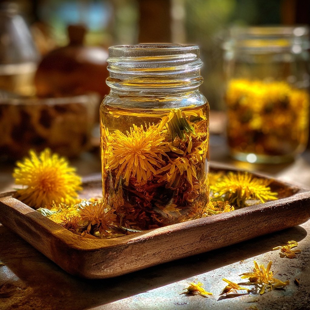 Entspannender Löwenzahntee-Mix