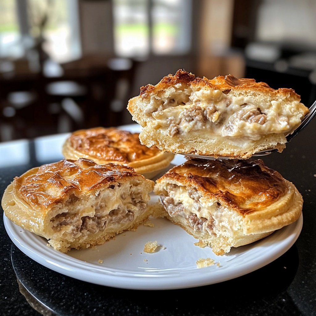 Krabben Kuchen gefüllte Pilze