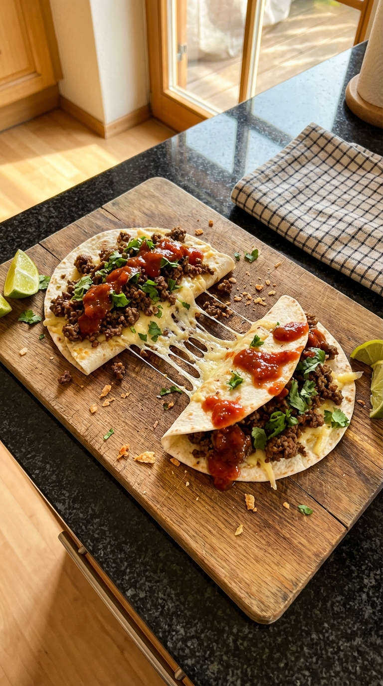 Schnelle Hackfleisch Tacos