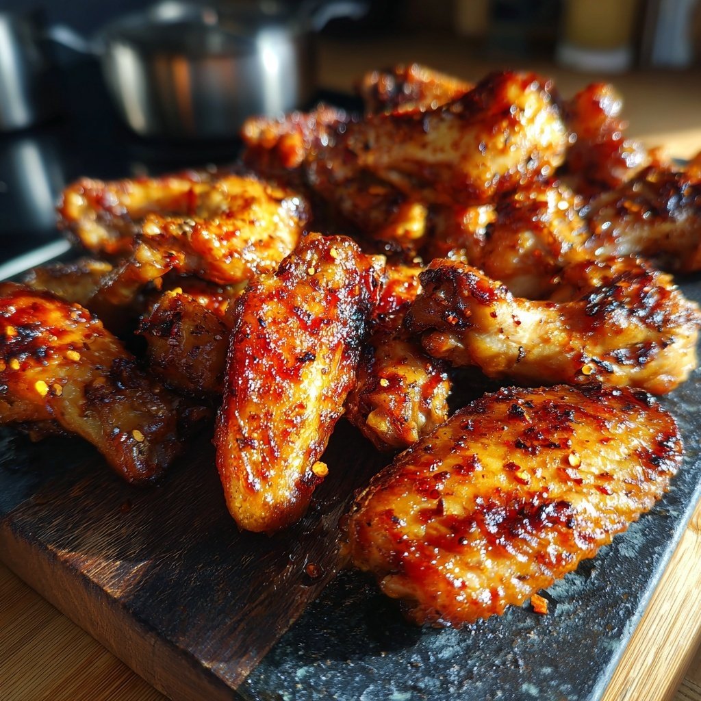 Knusprige Chicken Wings mit Honig